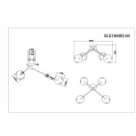 Потолочная люстра Evoluce Marea SLE106002-04
