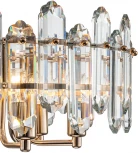 Подвесная люстра Escada Tiara 2111/6S Gold 1х40Вт Е14, металл/стекло, золото (220V, на цепи, круглые)