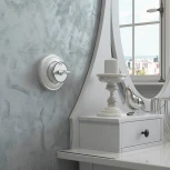 Выключатель на 4 положения двухклавишный Vintage (серебро матовый/хром) Werkel W5822054 (a058781)