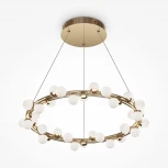 Подвесной светильник Maytoni Tessara MOD081PL-L50G3K (LED, 220V, на тросе, шарики, кольцо)