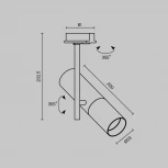Трековый светильник Elti Unity GU10 50Вт (однофазный) Maytoni Technical TR005-1-GU10-B (220V, круглые)