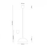 Подвесной светильник Lucia Tucci Palla 1090.1 bianco (220V, на проводе, круглые)