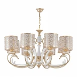 Подвесная люстра Arte Milano Florentia-1237 301237/8 Wh/Gd (220V, на цепи)