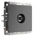 ТВ-розетка оконечная (графит рифленый) Werkel W1183004 (a050758)