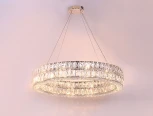 Подвесной светильник хрустальный 10124+4/S Newport 10120 (220V, на тросе, круглые, кольцо)