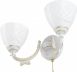 Бра с выключателем Arte Milano AM343837 343837/2W WT+G (220V)