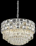 Подвесная люстра Wertmark Sabrina WE133.16.103 (220V, хрусталь, на цепи, круглые)