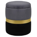 Пуф Dreambag Аризона Серо-Черный (Золото) 13664