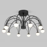 Потолочная люстра на штанге Eurosvet Ragno 90035/10 LED черный (220V, шарики)