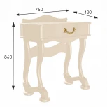 Стол туалетный Джульетта дуб шампань Л от фабрики Mebelik
