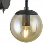 Бра Arte Lamp Bolla A1664AP-1BK (220V, выключатель, шар)