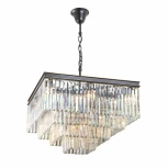 Подвесная люстра ярусная каскадная Citilux Мартин CL332241 (220V, хрусталь, на цепи)