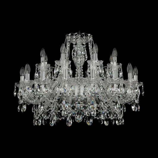 1411/16+8/300 Ni Подвесная люстра Bohemia 1411 1411/16+8/300/Ni