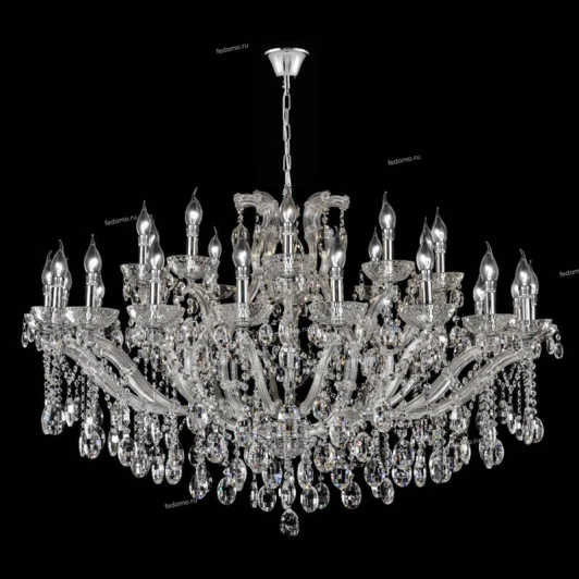 HOLLYWOOD SP20+10 CHROME Люстра подвесная хрустальная Crystal Lux Hollywood, 20 ламп , хром с прозрачным