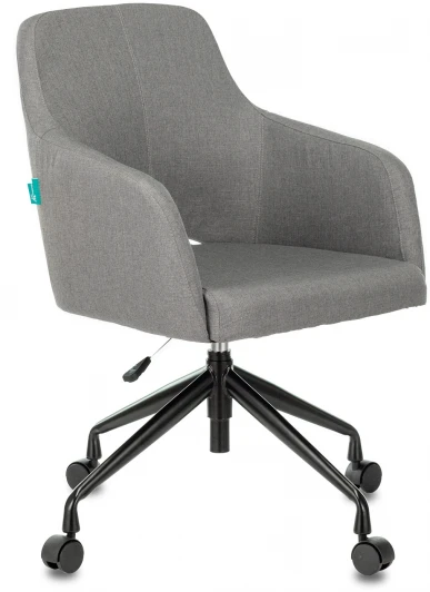 CH-380/GREY Кресло Бюрократ CH-380 серый крестовина металл черный