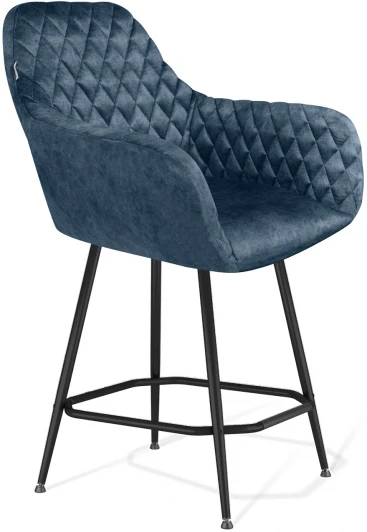 1337083301 Стул полубарный SHT-ST38/S131-1 синий пепел/черный муар Sheffilton 1337083301
