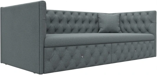 122427 Диван детский прямой Найс (Серый/Рогожка) Лига Диванов арт.122427