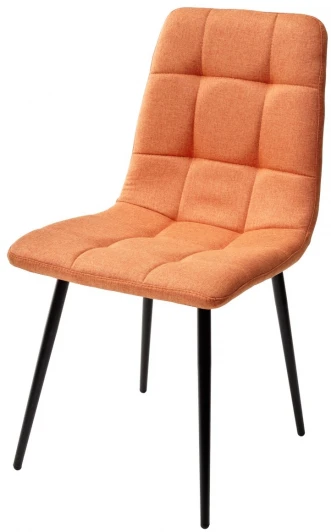 688M04157 Стул ДИЛАН, цвет оранжевый #12, ткань / черный каркас
