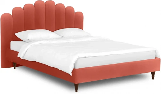 577155 Кровать Queen II Sharlotta L 1600 ОГОГО (арт.577155), (Ткань/Оранжевый)
