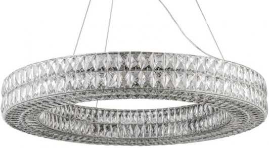 L27715.32 Подвесная люстра Spiridon L27715.32 (220V, хрусталь K9, на тросе, круглые, кольцо)