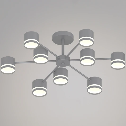 89730-0.3-09 GX53 GREY Потолочная люстра на штанге Reluce 89730-0.3-09 GX53 GREY