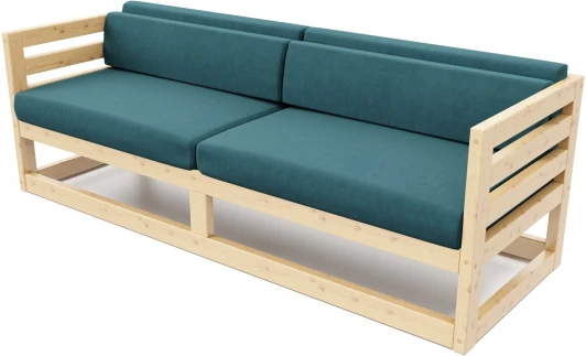 221097 Диван Arsko Магнус Б сосна велюр голубой