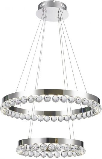 690010502 Подвесной светильник ярусный каскадный Глобула 690010502 DeMarkt (LED, 220V, пульт управления, на тросе, кольцо)