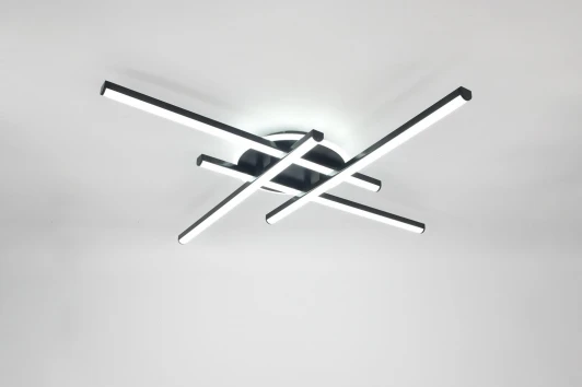 000085427 Потолочная люстра светодиодная SS2196-4+1 BK Мелодия Света SS1L 000085427