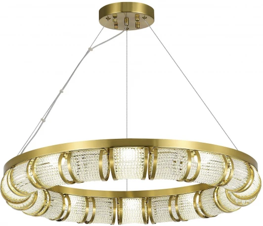 SL6011.313.01 Светильник подвесной ST Luce Esme SL6011.313.01 Латунь/Прозрачный LED 1*65W (220V, на тросе, круглые)