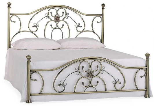 9064 Кровать металлическая ELIZABETH 160*200 см (Queen bed), Античная медь (Antique Brass) Tetchair 9064