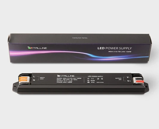 M04-516 ITB-24V-100W Блок питания 100W к светодиодным лентам M04-509/510/511/512 Italline M04-516 ITB-24V-100W