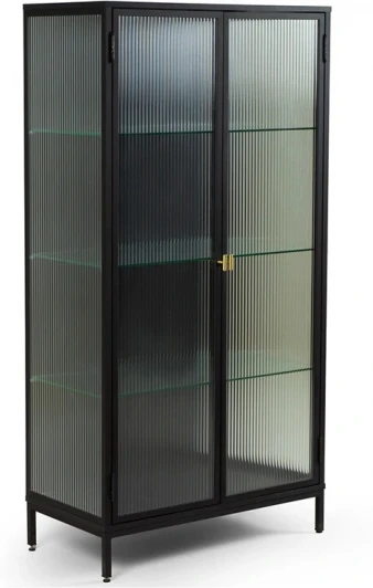 869874 Витрина большая ОГОГО The One (ЛДСП,Металл,Стекло/Черный)