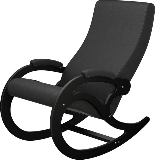 008796 Кресло-качалка Каула М экокожа Дунди 109, каркас венге Mebelik арт.008796