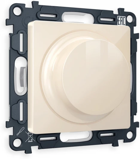 MA305510 Комплект механизма Ambrella Volt светорегулятора универсального поворотно-нажимного ALFA MA305510 Бежевый глянец 25-600W/LED 5-300W QUANT