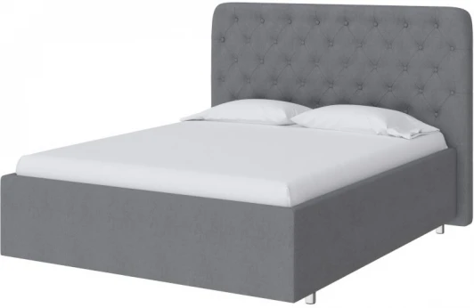 1924375 PROxSON Кровать Classic Large (Ткань: Рогожка Тетра Стальной) 120x200