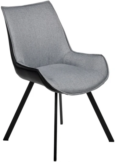 RF 0412 Стул Soft серо-голубой с чёрным, рогожка Bradex Home RF 0412