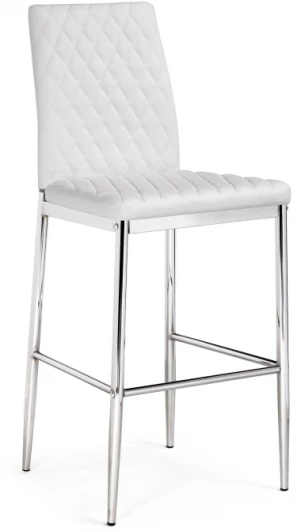 15513 Барный стул Woodville Teon white / chrome 15513