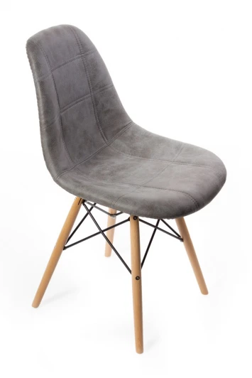 FR 0101 Стул Eames DSW leather серый