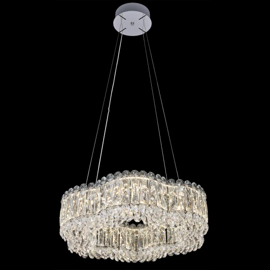 65500-0.4-500 MX CH Подвесная люстра светодиодная хрустальная с регулировкой цветовой температуры Reluce 65500-0.4-500 MX CH