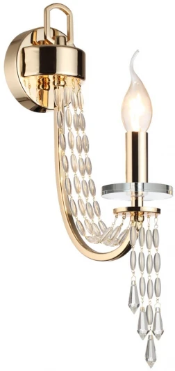5063/1W Бра Odeon Light Capel 5063/1W золото/прозрачный/металл/хрусталь (220V, подвески, свеча)
