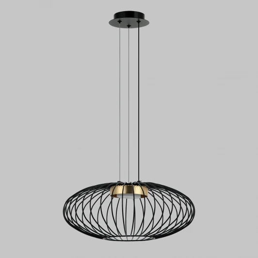 MD.23103-1-P-BK+BR Подвесной светильник Imex MD.23103-1-P-BK+BR (220V, на тросе, круглые)