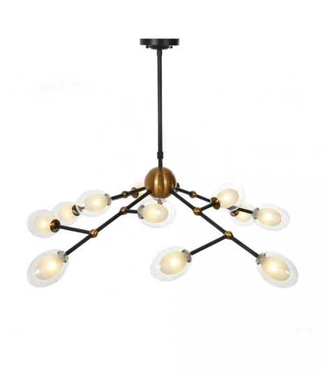 LDP 7002-12 BK+MD Потолочная люстра Lumina Deco Crocus LDP 7002-12 BK+MD