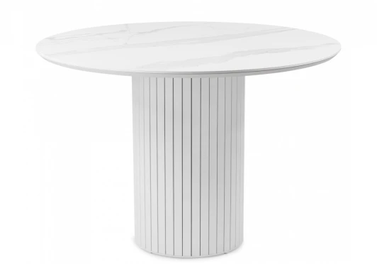625602 Керамический стол Гравент 110 patagonoa bianco repose / белый 625602