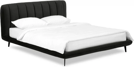 564361 Кровать Amsterdam ОГОГО (арт.564361), (Велюр/Черный)