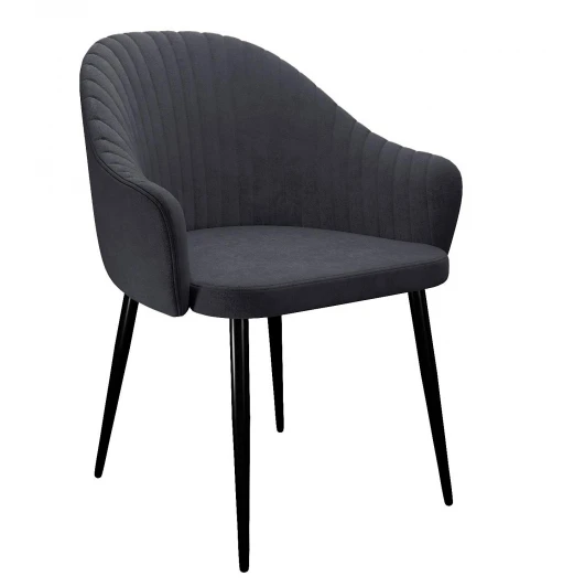 00-00079929 Стул DikLine 440 TW11 серый, ножки черные арт.00-00079929