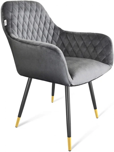 2297186301 Стул Sheffilton SHT-ST38/S95-1 угольно-серый/черный муар/золото