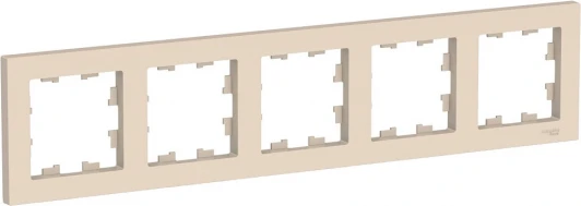ATN000205 Рамка на 5 постов (бежевый) Systeme Electric AtlasDesign ATN000205