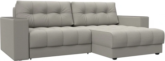 128450 Диван угловой с декором Лига-049 НПБ Лига Диванов (Рогожка) арт.128450