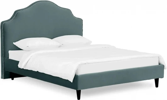 652892 Кровать Queen II Victoria L 1600 ОГОГО (арт.652892), (Ткань/Бирюзовый)