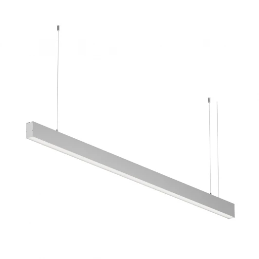 LL312037 Подвесной светильник линейный светодиодный Maytoni Technical LL312037 3000K 35x67 серебро 1,5 м